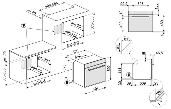 SMEG SF64M3TB